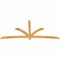 Ekena Millwork Davenport Rough Sawn Timber Gable Bracket, Western Red Cedar, 108"W x 49"H x 2"D x 4"F, 11/12 Pitch GBW108X49X0204DAV00RWR - alternate 4